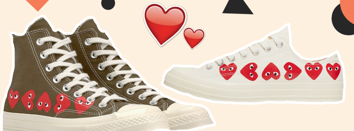 COMME des GARÇONS PLAY x Converse All Star - Mixed Grill