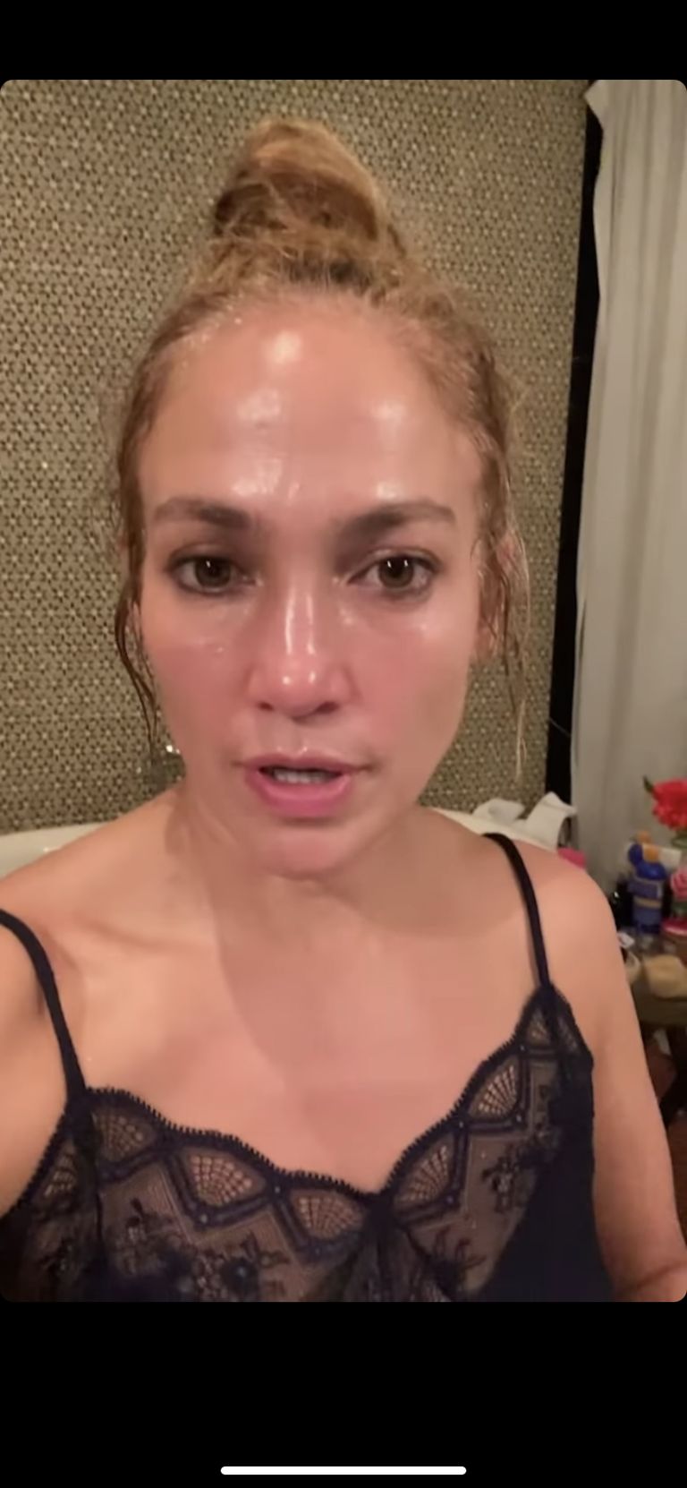 Jennifer Lopez laat haar echte huidtextuur zien op Instagram