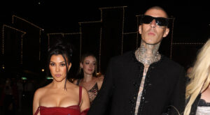 Travis Barker Kim Kardashian Kourtney Kardashian