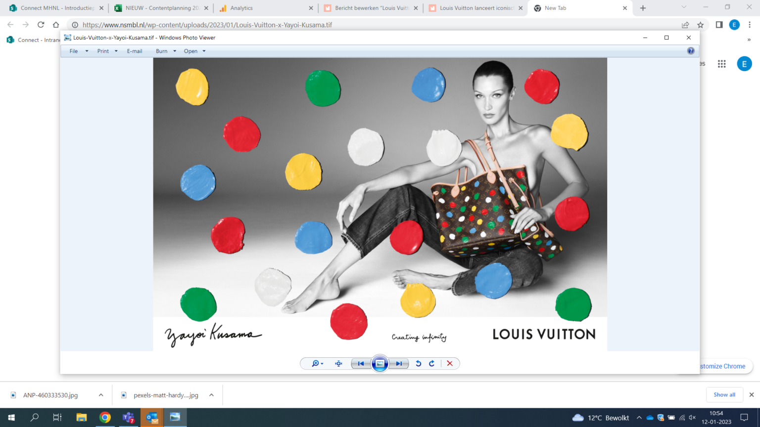 Louis Vuitton x Yayoi Kusama - Bella Hadid
