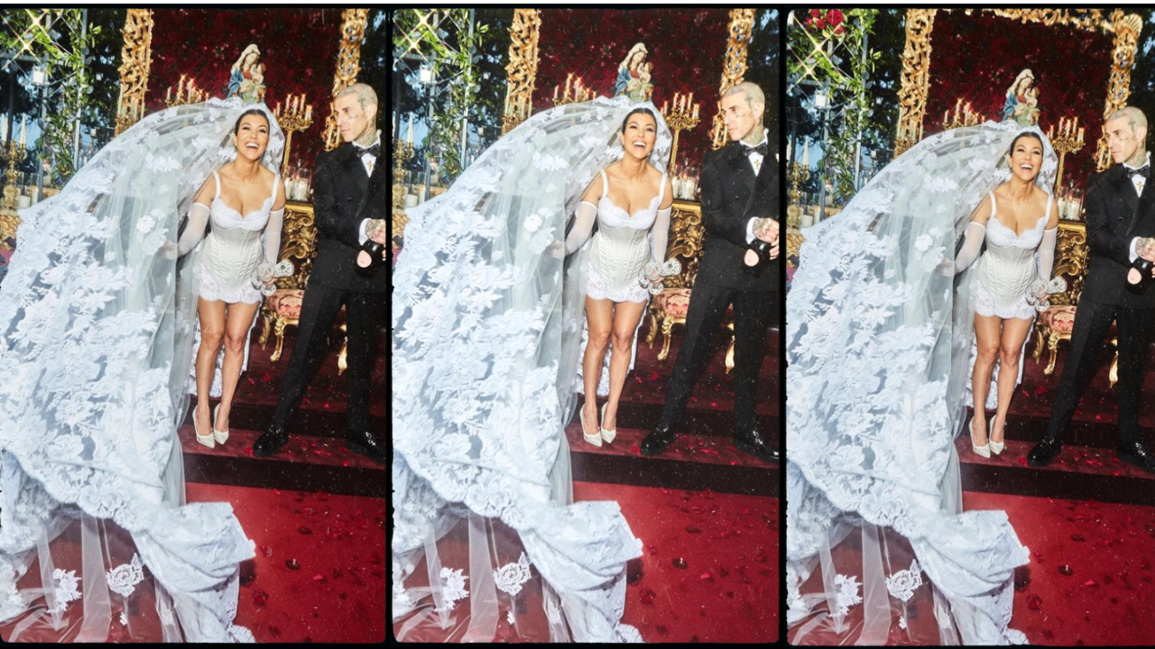 Kourtney Kardashian trouwjurk