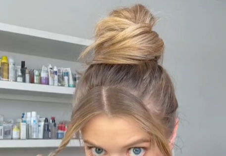 messy bun maken