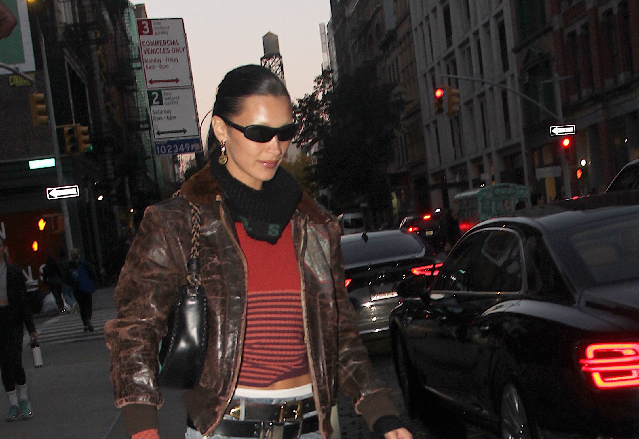 Bella Hadid seen steps out in NYC.