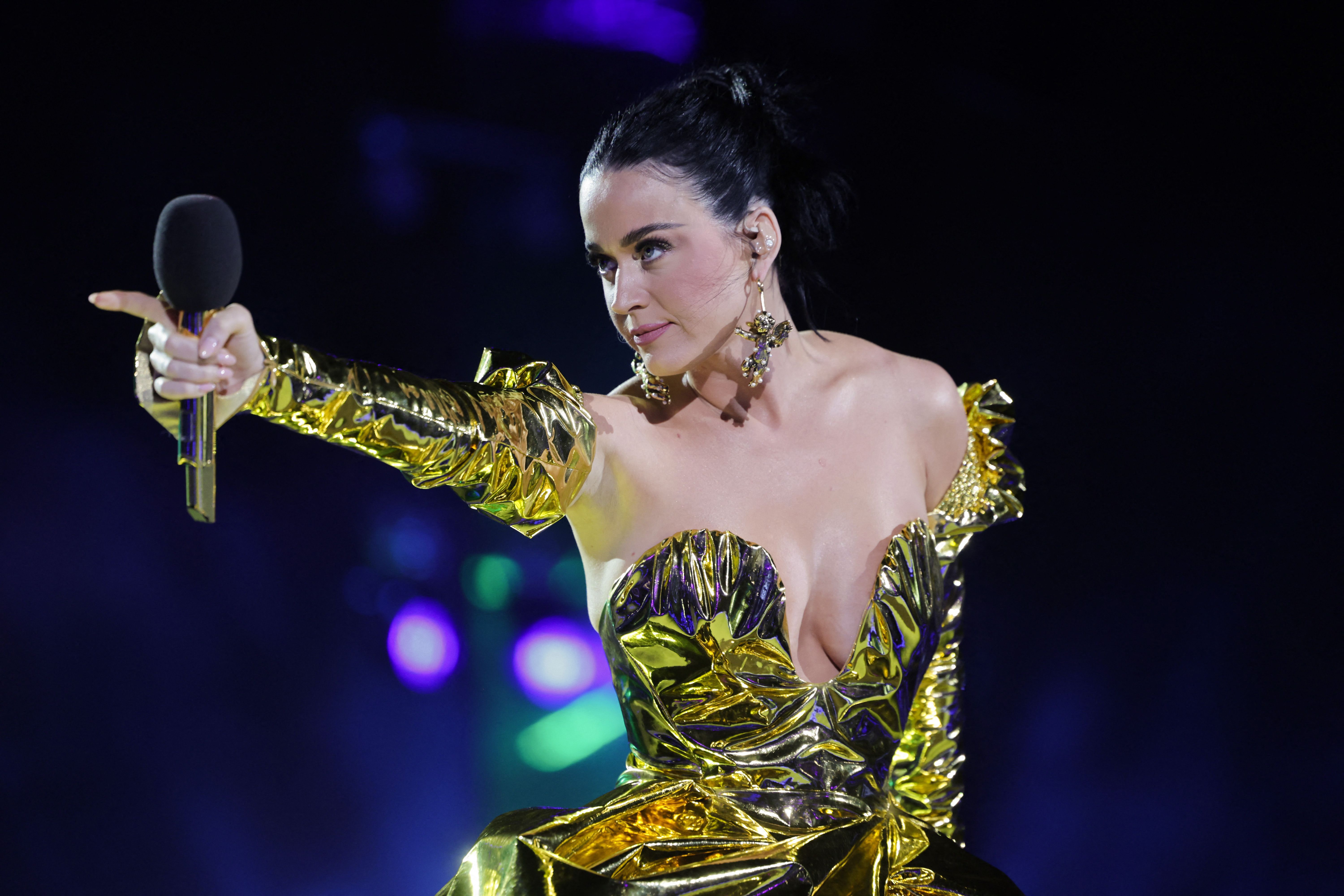 Katy Perry spreekt dochter aan tijdens concert