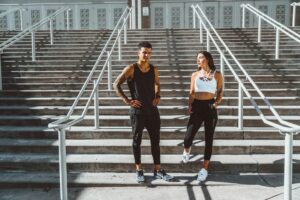 stellen samen sporten