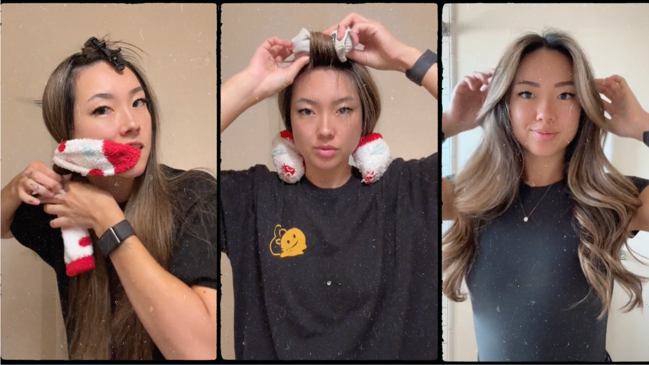 heatless krullen met sok