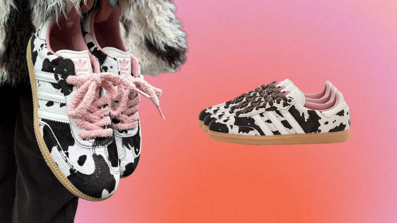 Adidas cowprint sneakers