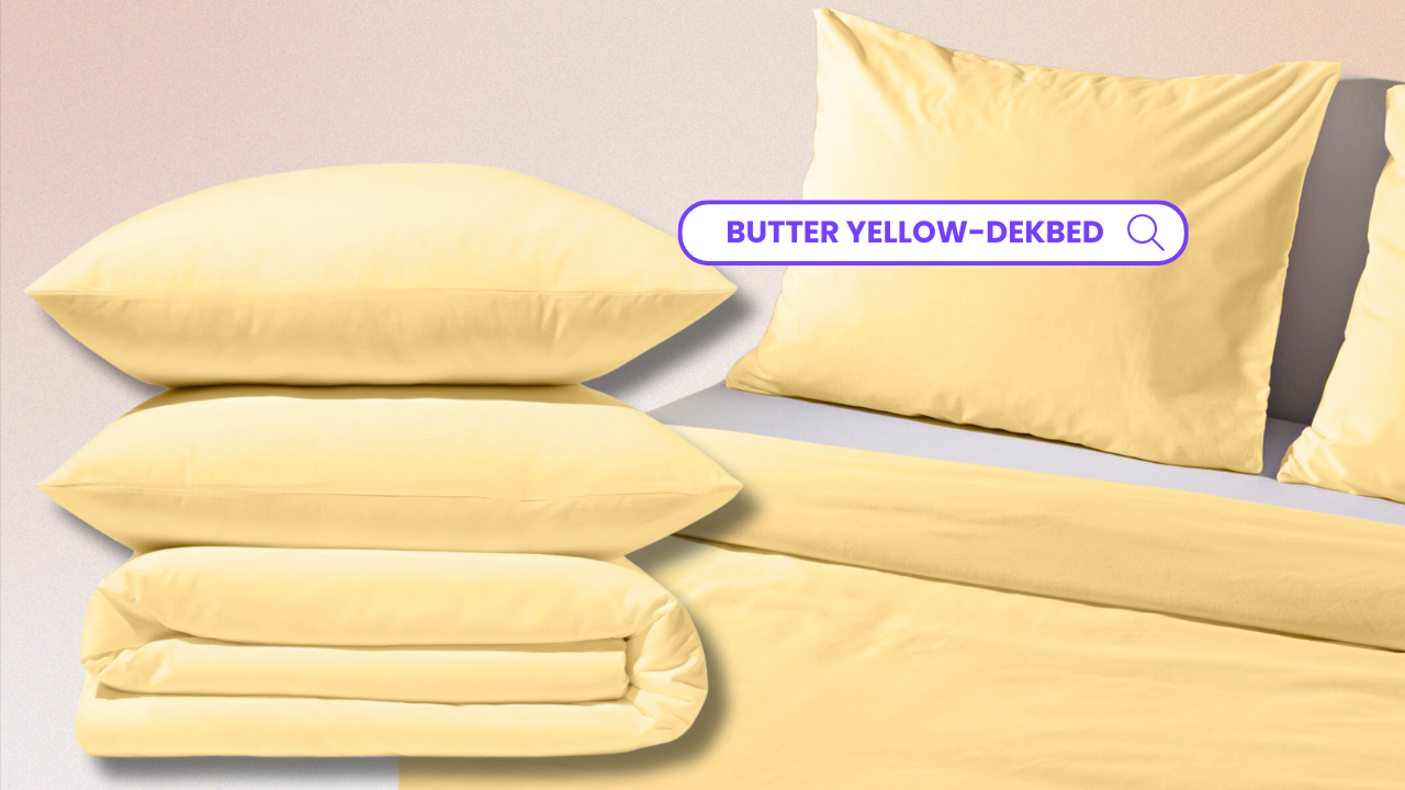 butter yellow botergeel dekbed HEMA