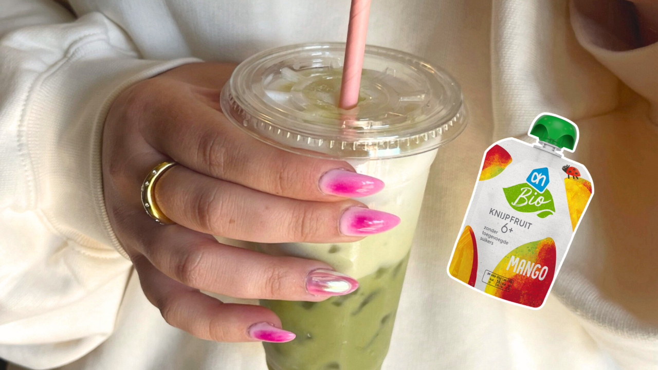 iced matcha latte trucje mango albert heijn babyvoeding