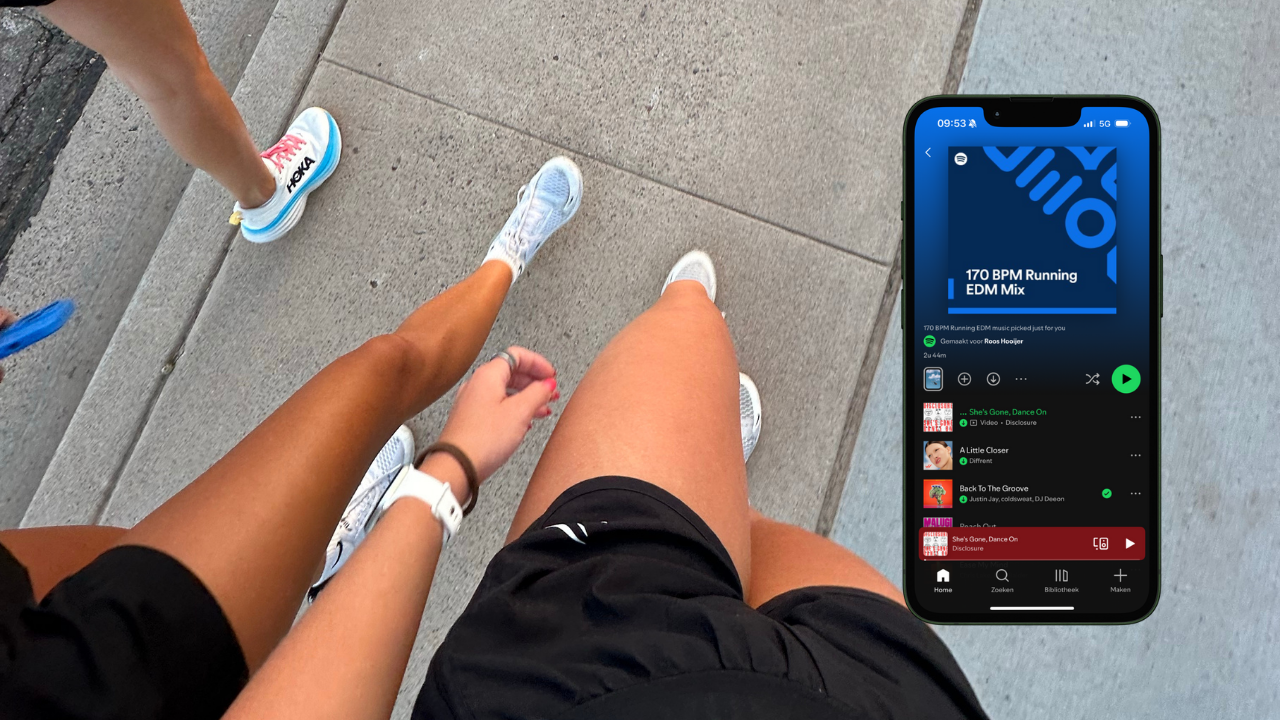 hetzelfde tempo hardlopen steady trucje spotify