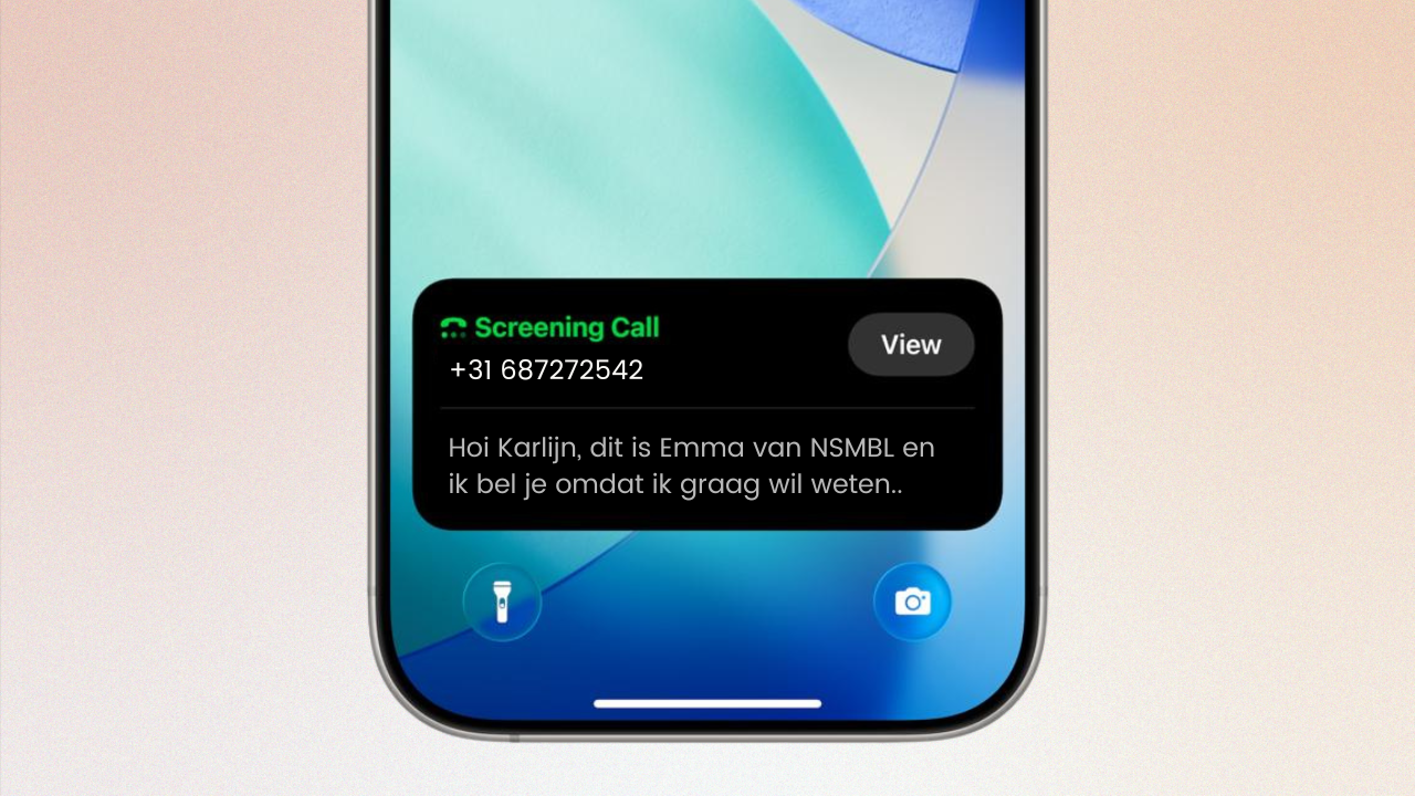 Call screening ios26 apple