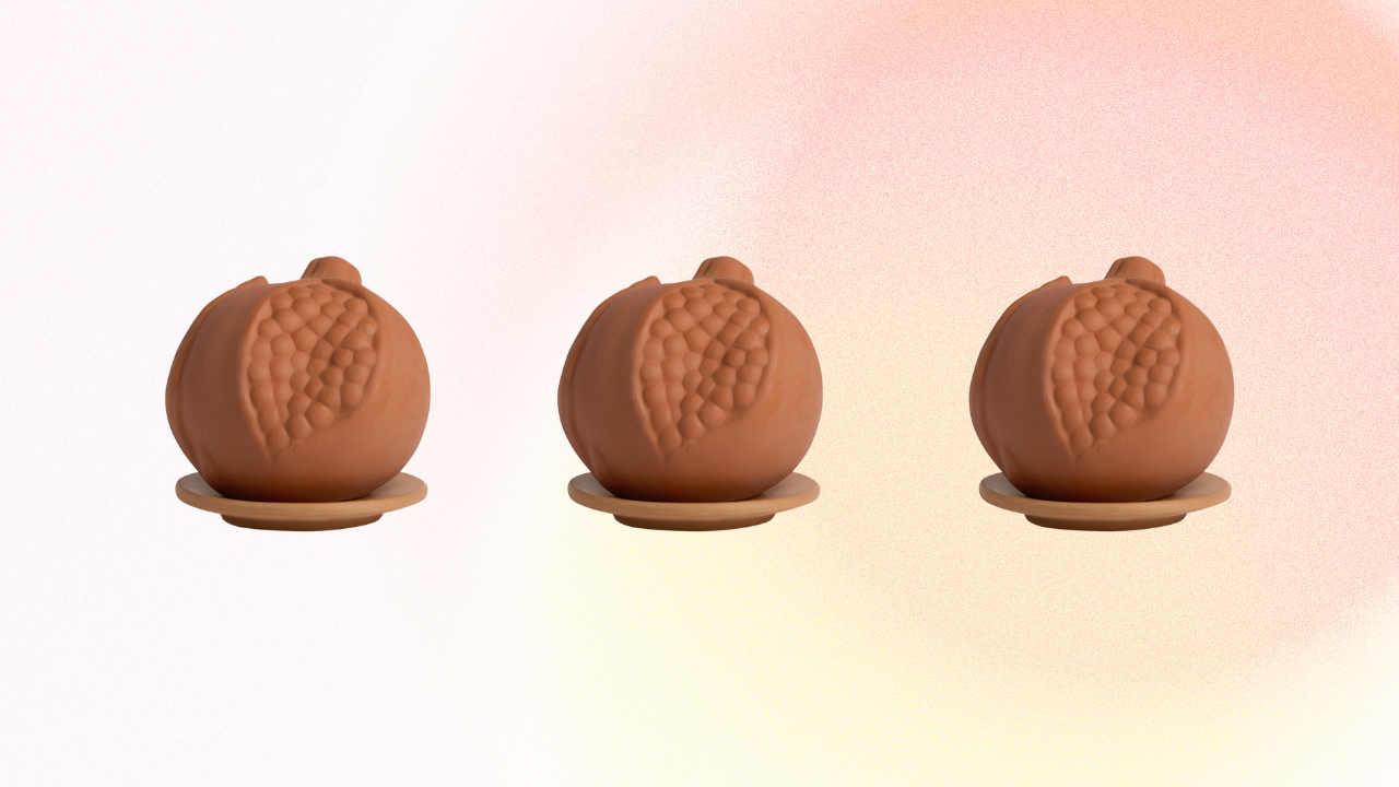 Terracotta bal Santa Maria Novella melograno