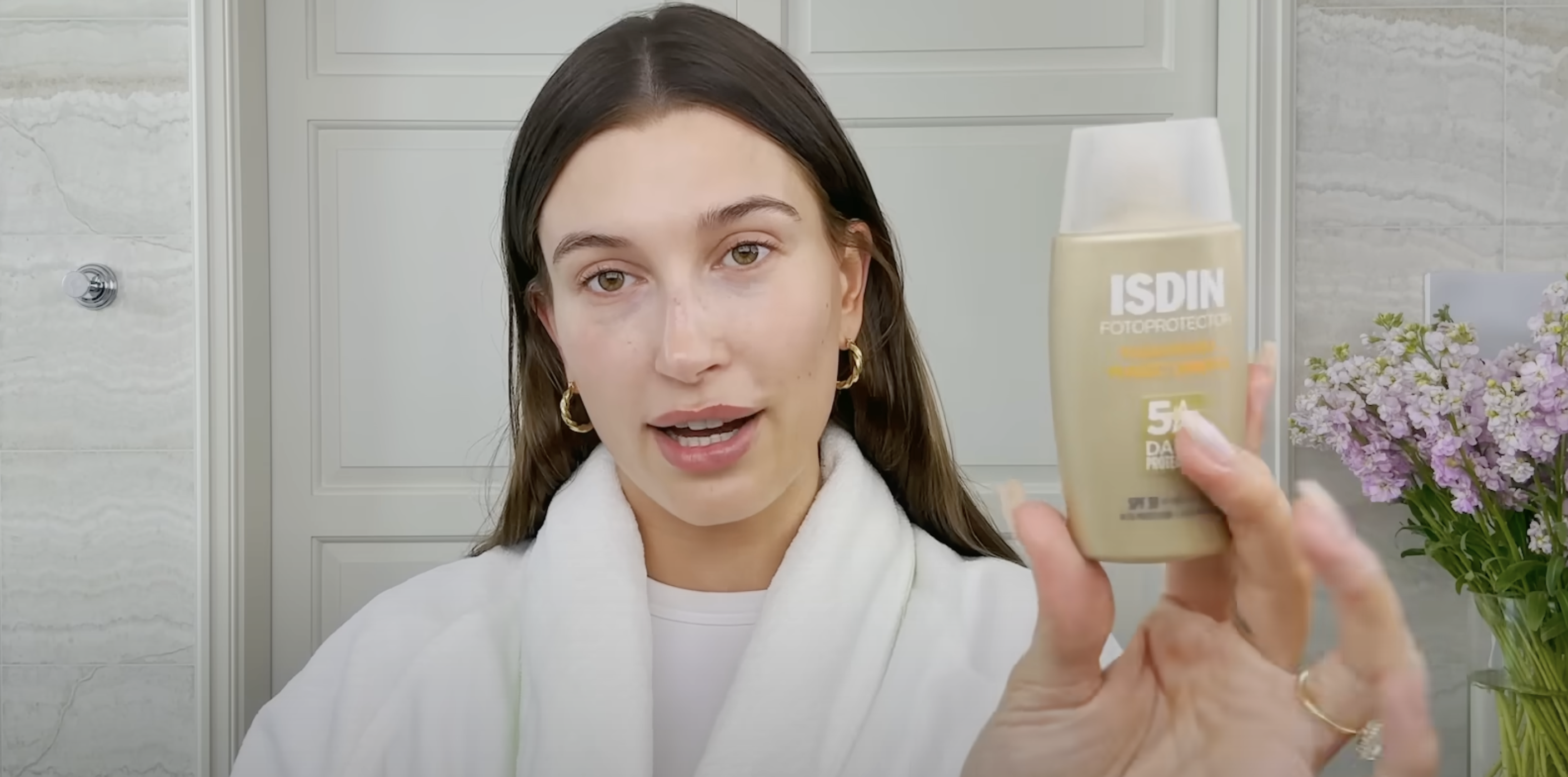 Hailey Bieber ISDIN SPF