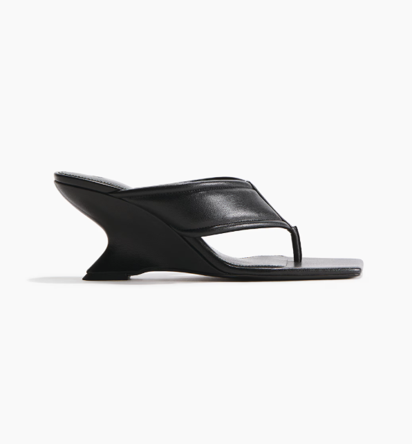 Wedge-heeled slippers