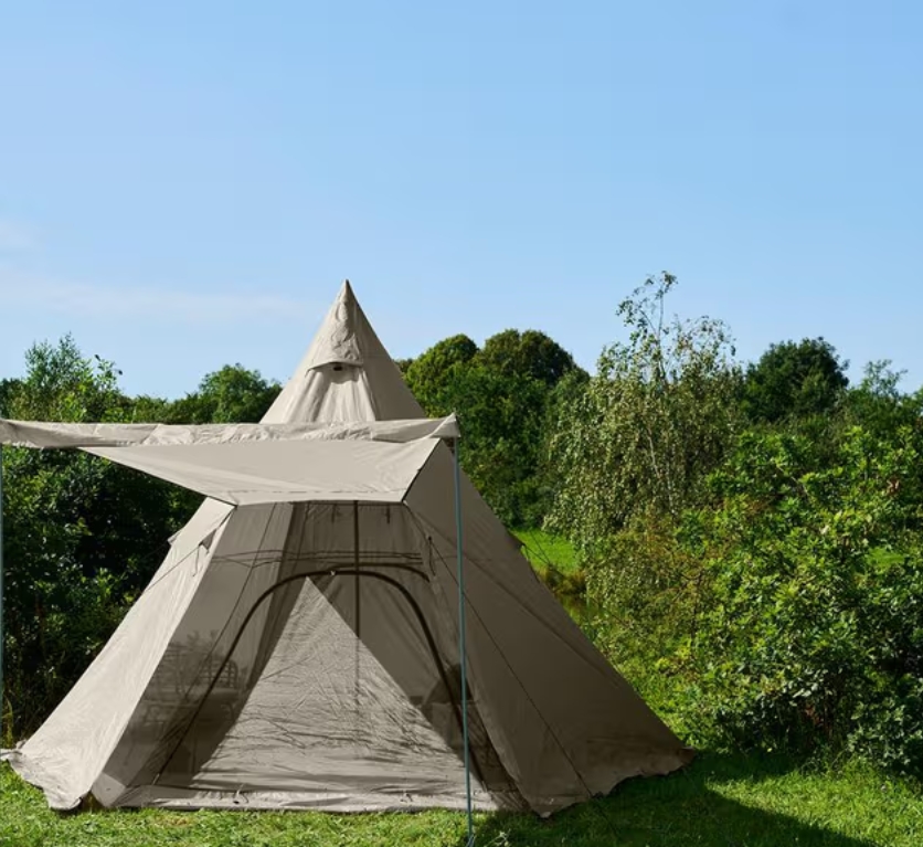 Action glamping tent