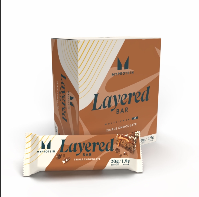 Eiwitreep met laagjes