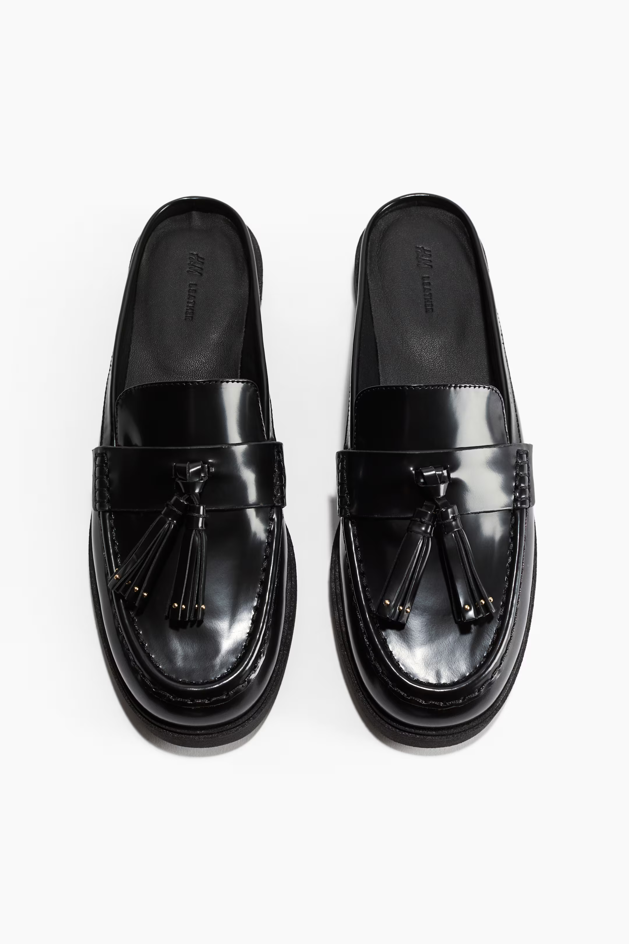 Leren slip-in loafers