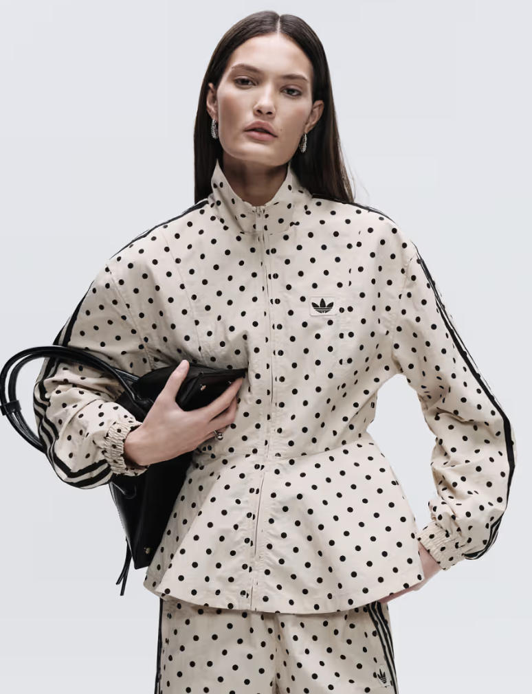 adidas Originals x ASOS - Trainingsset met stippen in stone