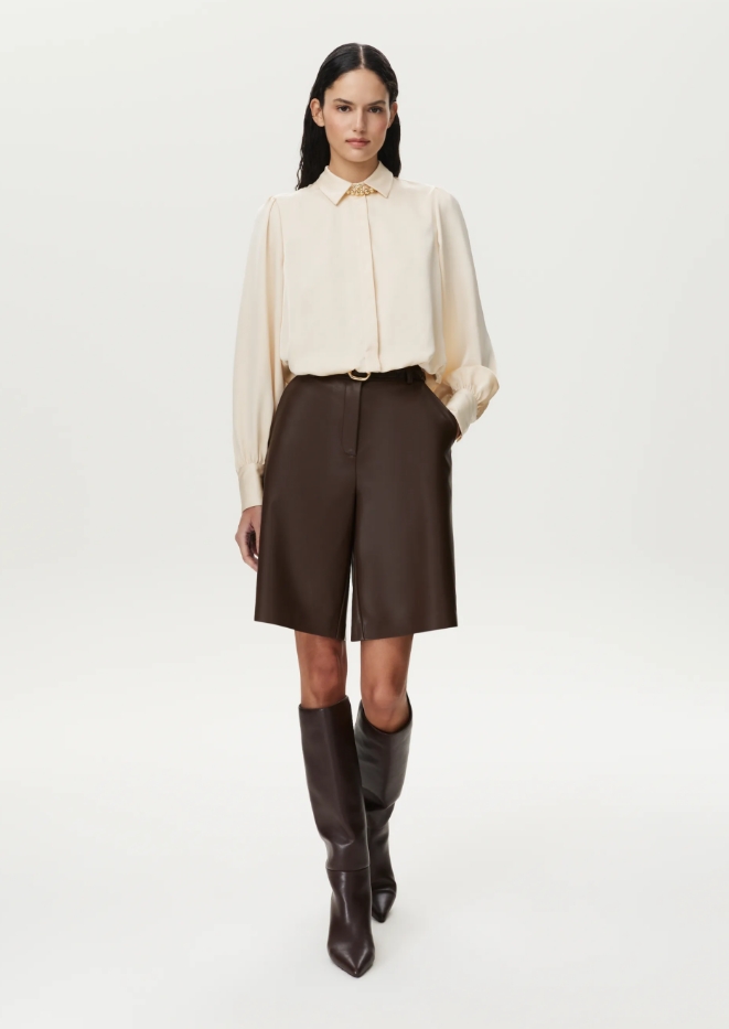 Imitatieleren bermuda shorts