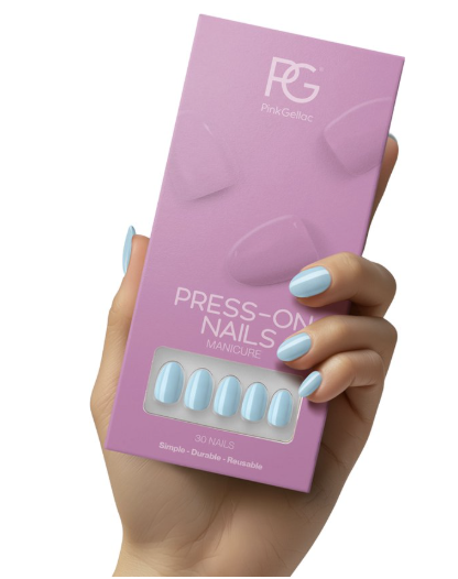 Pink Gellac Press On Nails