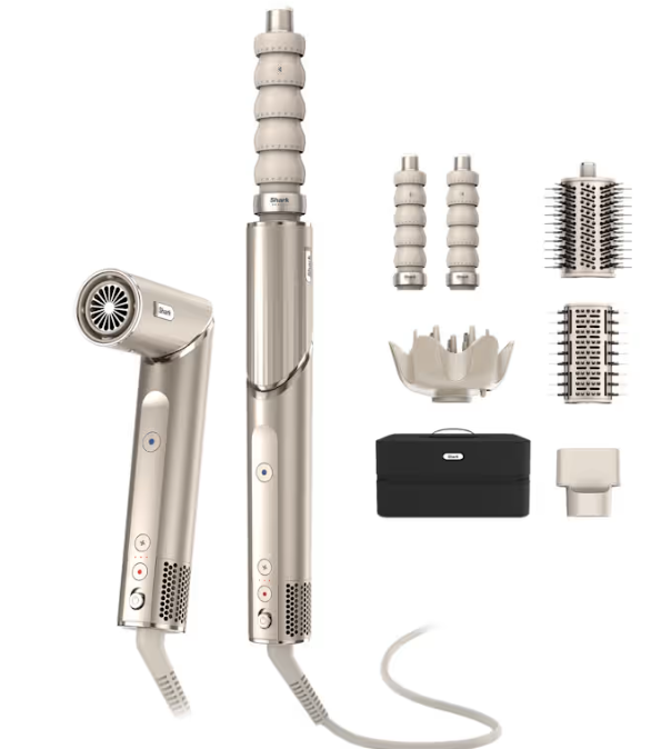 Shark FlexStyle 5-in-1 Fohn en Multistyler - met opbergkoffer - Champagne