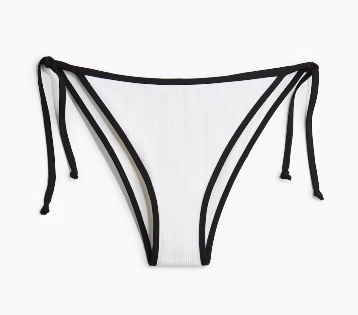 Bikinitanga met strikbandjes