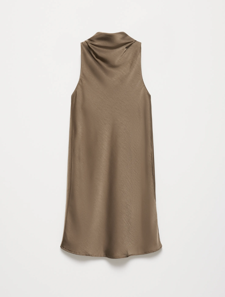 Satijnen mini jurk